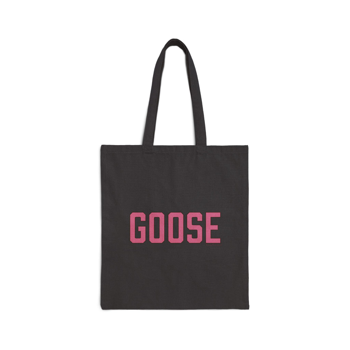 Goose Zip Code Pink & Black Cotton Canvas Tote Bag