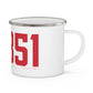 06851 Norwalk Connecticut Zip Code Enamel Camping Mug