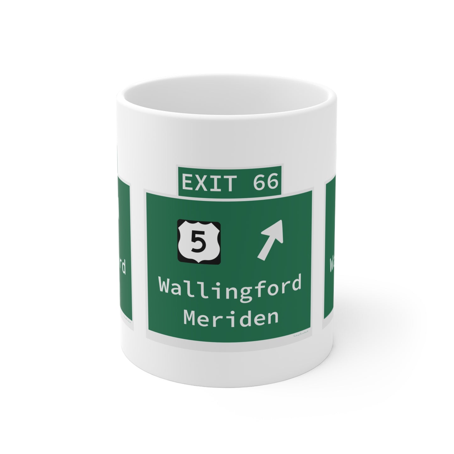 Vintage WCP Exit 66 Sign Mug 11oz