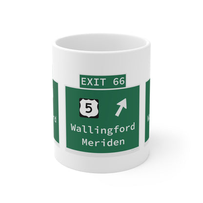 Vintage WCP Exit 66 Sign Mug 11oz