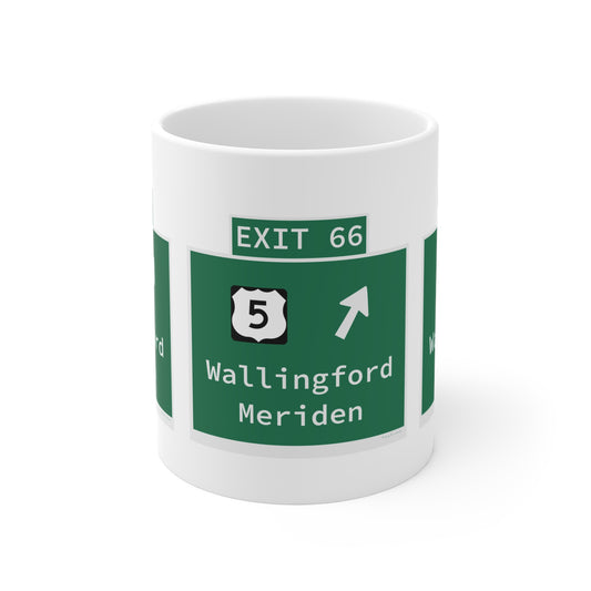 Vintage WCP Exit 66 Sign Mug 11oz