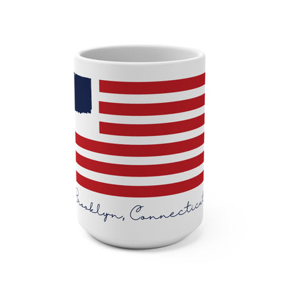 Brooklyn Connecticut Flag Mug 15oz