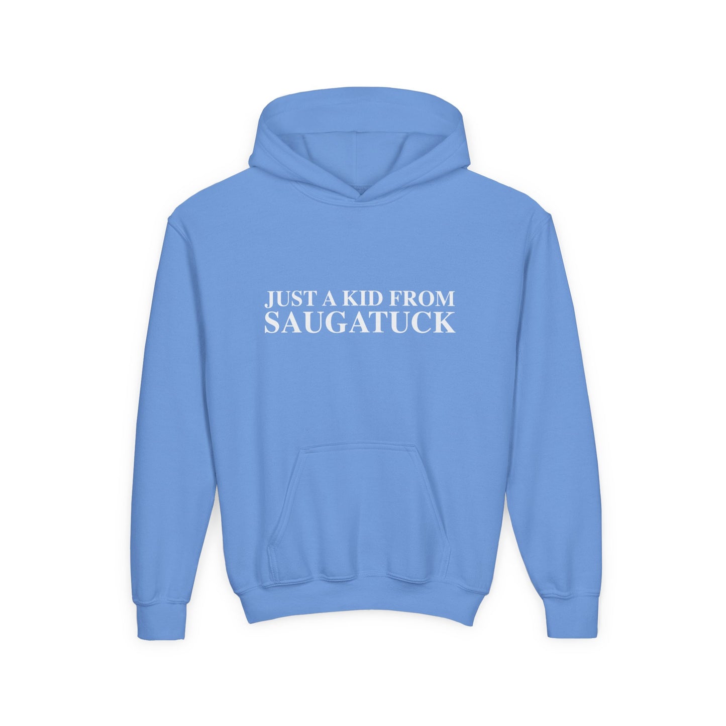 Just a kid from Saugatuck Youth Heavy Blend Hooded Sweatshirt