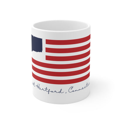 East Hartford Connecticut Flag Mug 11oz