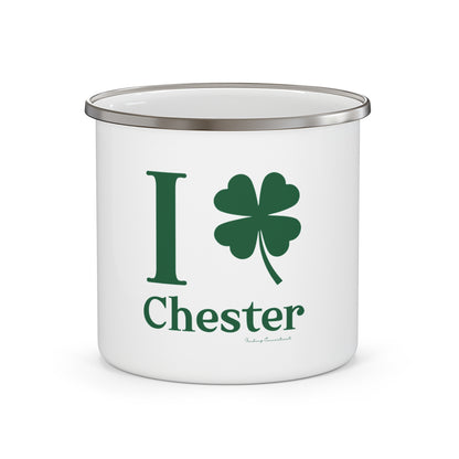 I Clover Chester Enamel Camping Mug