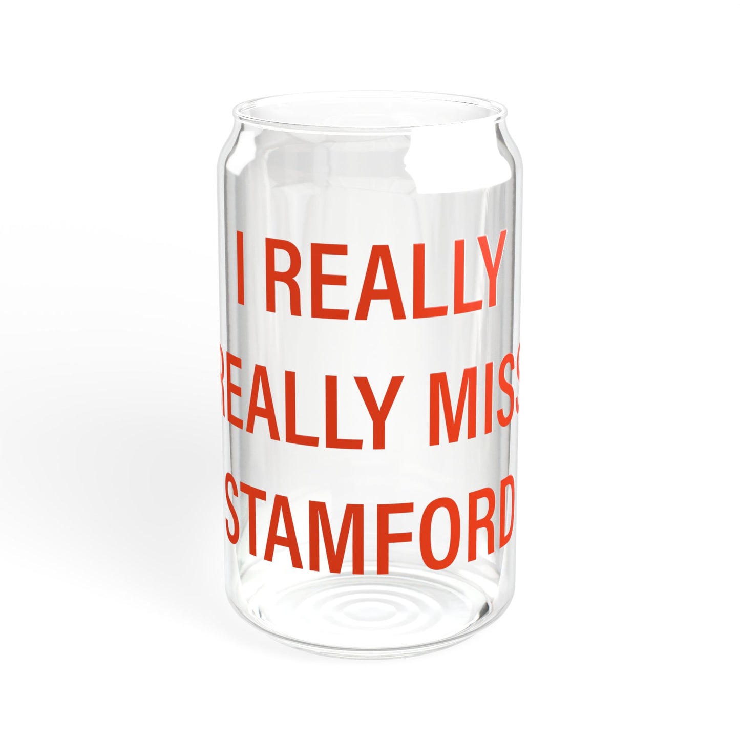 I Really Really Miss Stamford Sipper Glass, 16oz