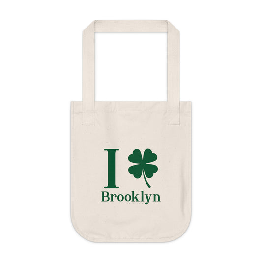 I Clover Brooklyn Organic Canvas Tote Bag