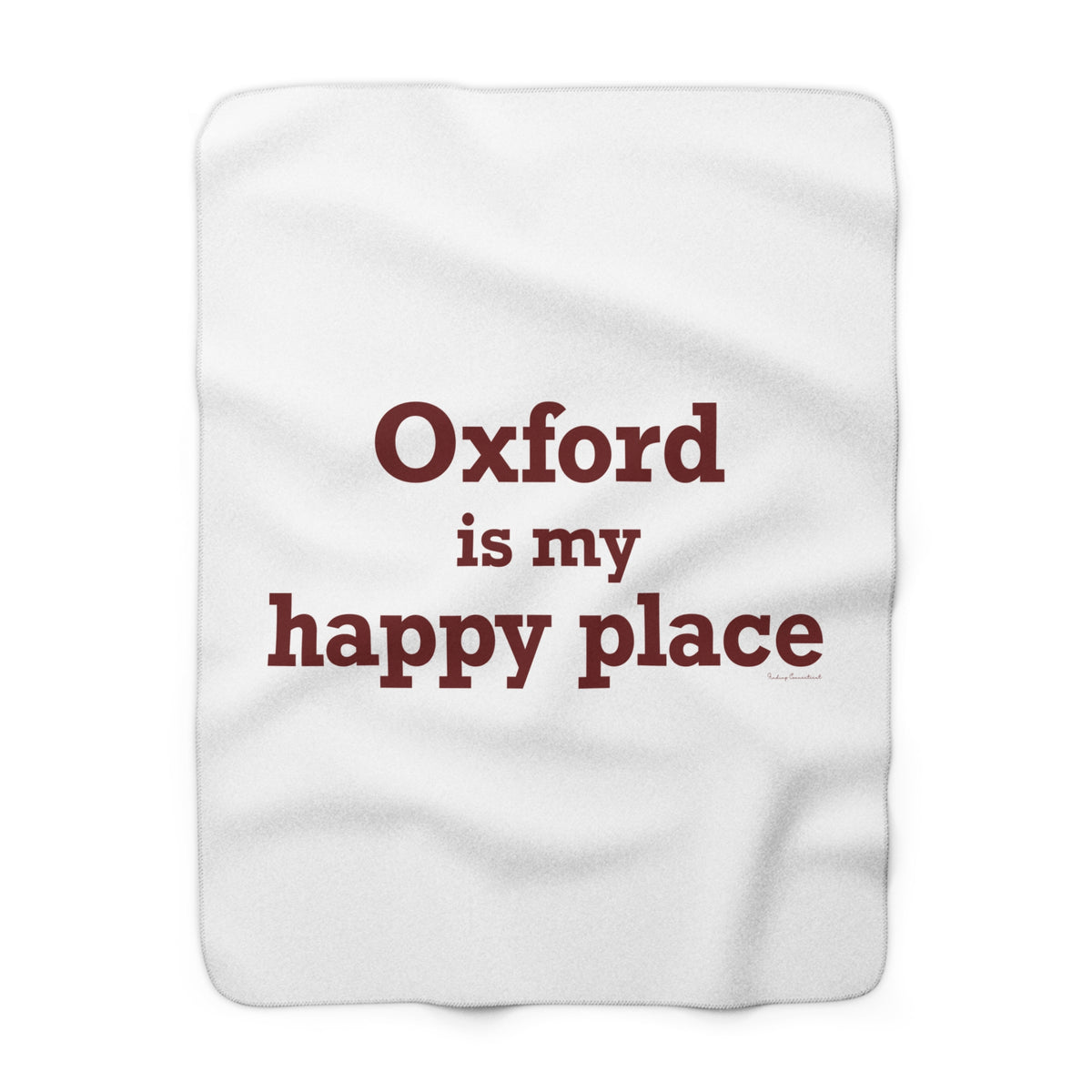 Oxford is My Happy Place Sherpa Fleece Blanket