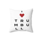 Trumbull Vision Spun Polyester Square Pillow