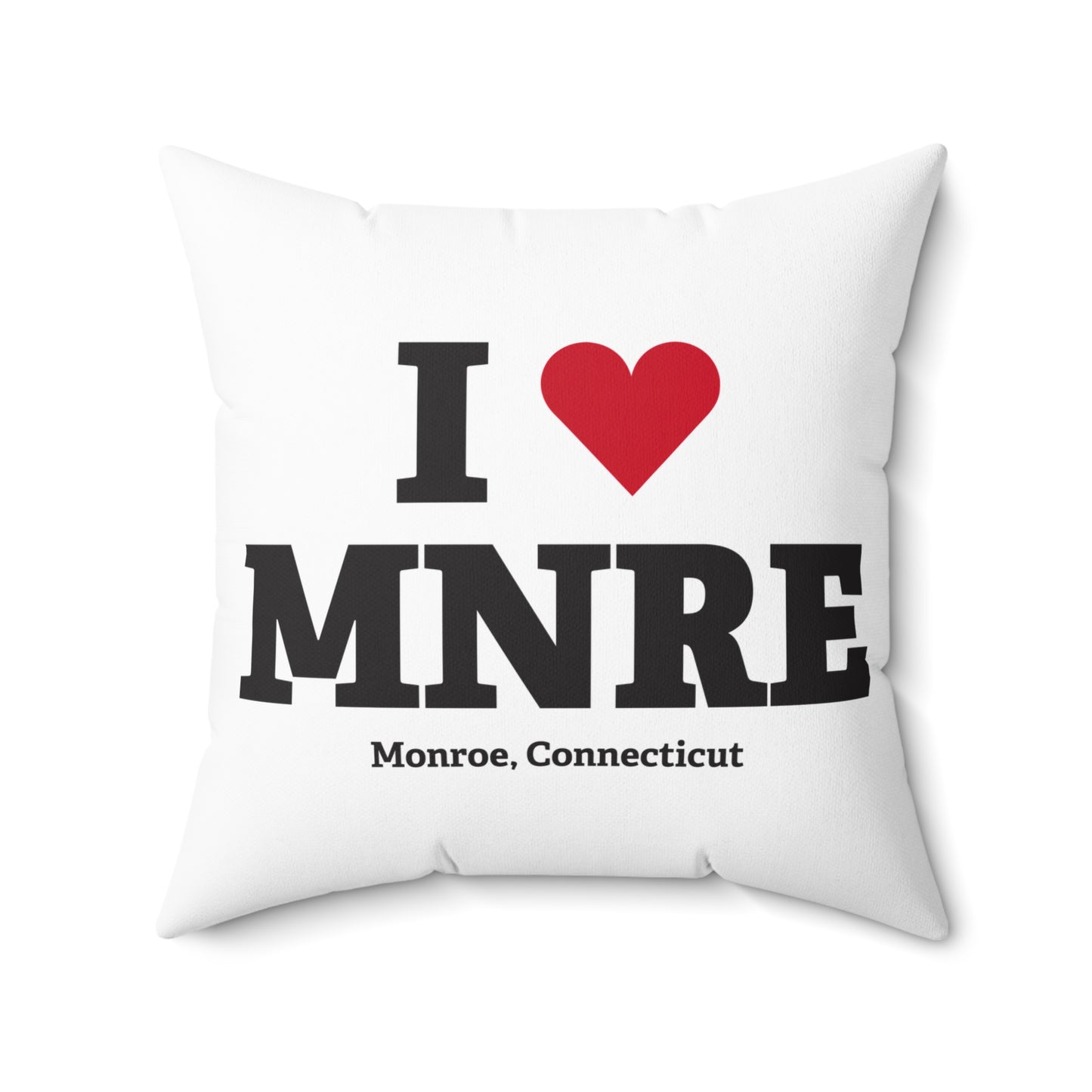 I Heart MNRE Spun Polyester Square Pillow