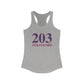 203 Stratford Red White & Blue Women's Ideal Racerback Tank Top