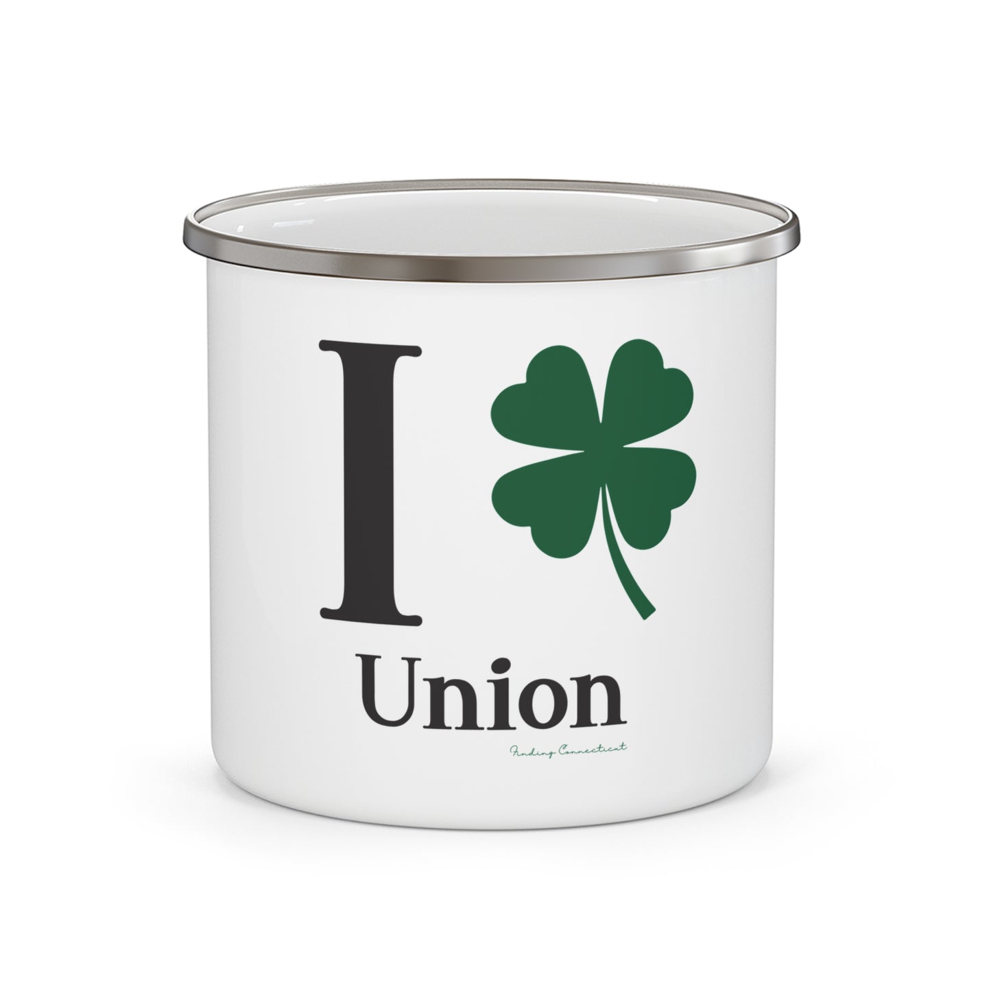 I Clover Union Enamel Camping Mug