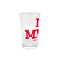 I Heart MNRE Pint Glass, 16oz