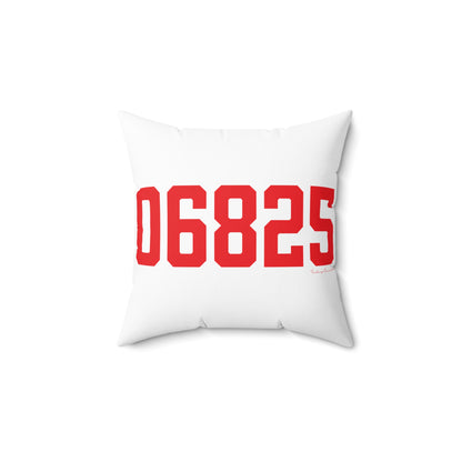 06825 Fairfield Connecticut Zip Code Spun Polyester Square Pillow