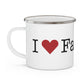 I Heart Fairfield. Enamel Camping Mug