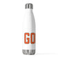 Goose Zip Code Orange & Green 20oz Insulated Bottle