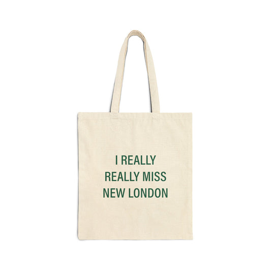 I Really Really Miss New London  Cotton Canvas Tote Bag