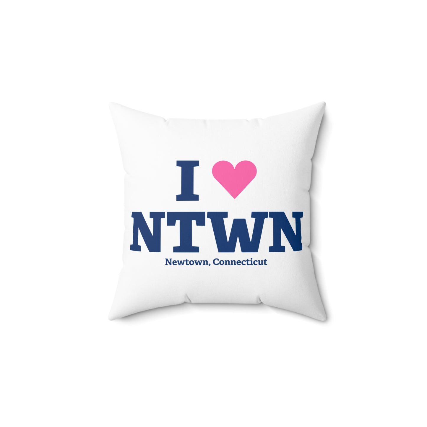 I Heart NTWN Spun Polyester Square Pillow