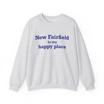 New Fairfield Is My Happy Place Unisex Heavy Blend™ Crewneck Sweatshirt