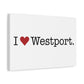 I Heart Westport. Matte Canvas, Stretched, 1.25"