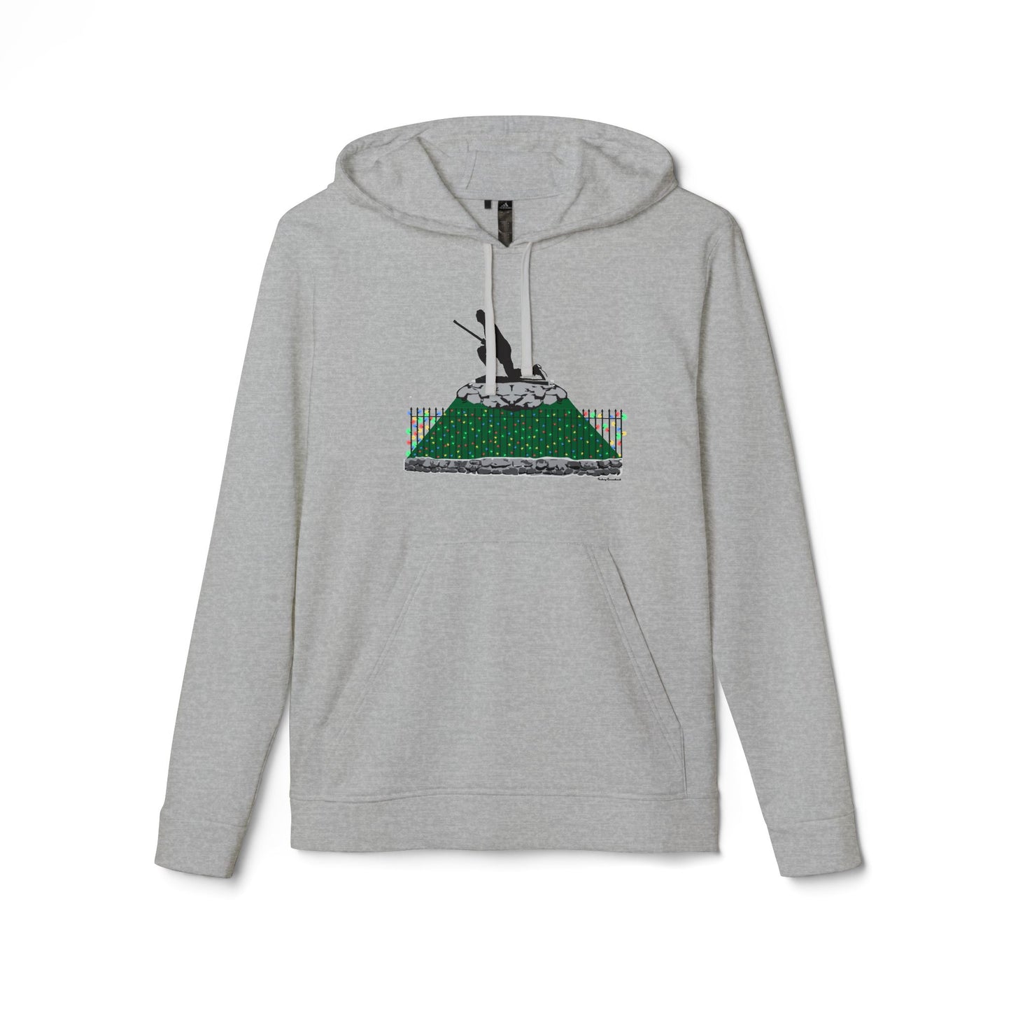 Minuteman Holiday Lights adidas Unisex Fleece Hoodie Sweatshirt