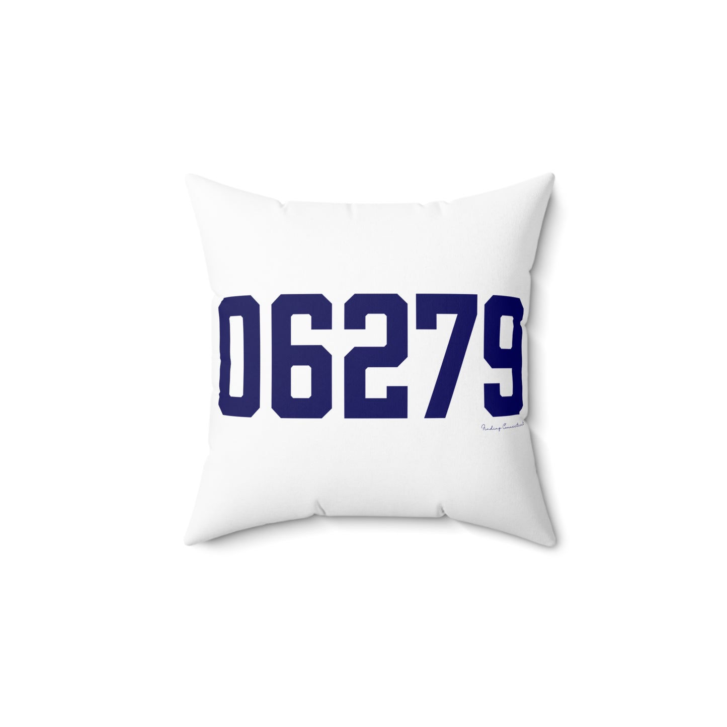 06279 Willington Connecticut Zip Code Spun Polyester Square Pillow