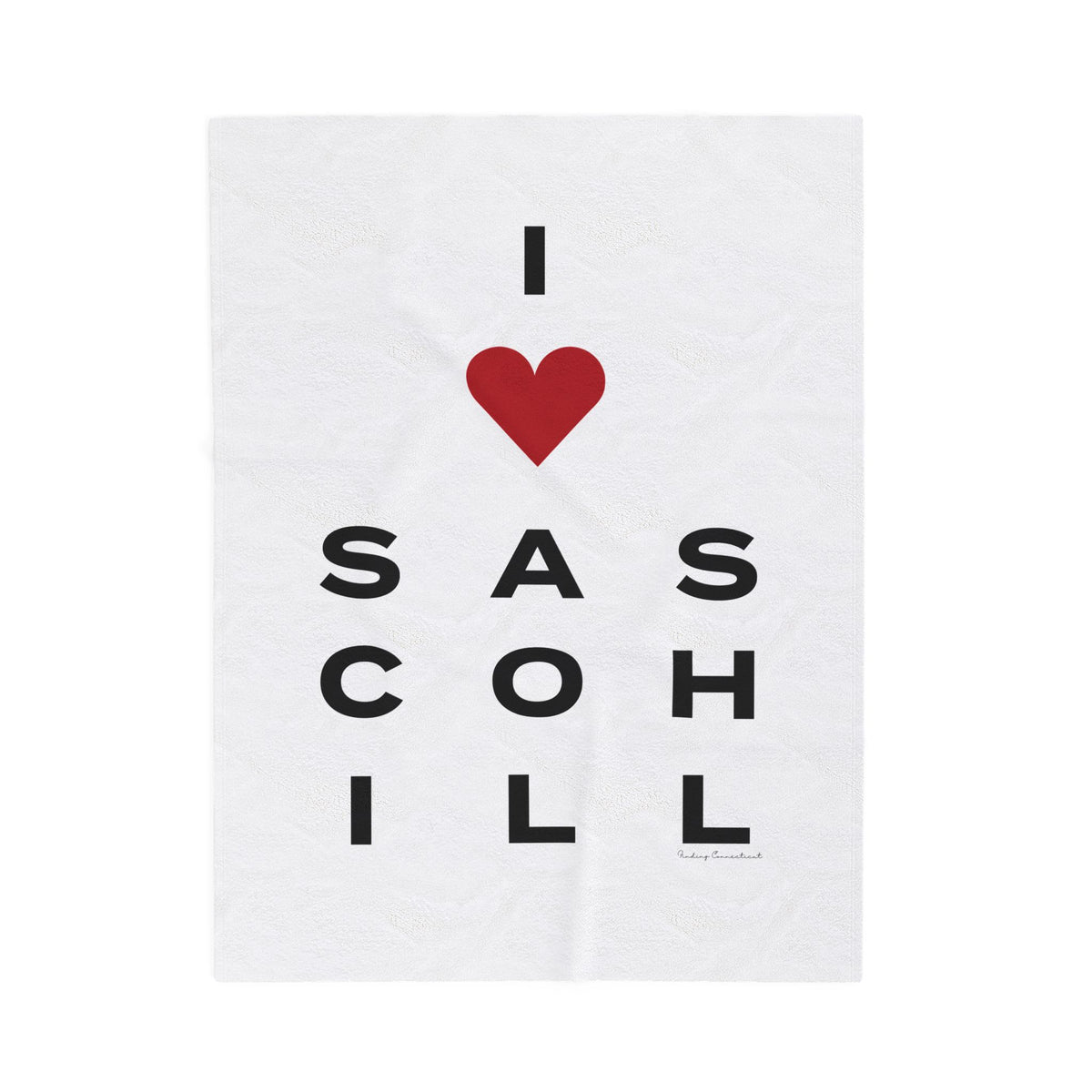 Love Sasco Hill Velveteen Plush Blanket