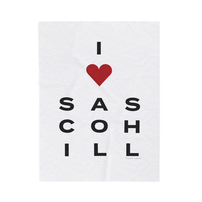 Love Sasco Hill Velveteen Plush Blanket