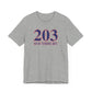 203 Southbury Red White & Blue Unisex Jersey Short Sleeve T-Shirt