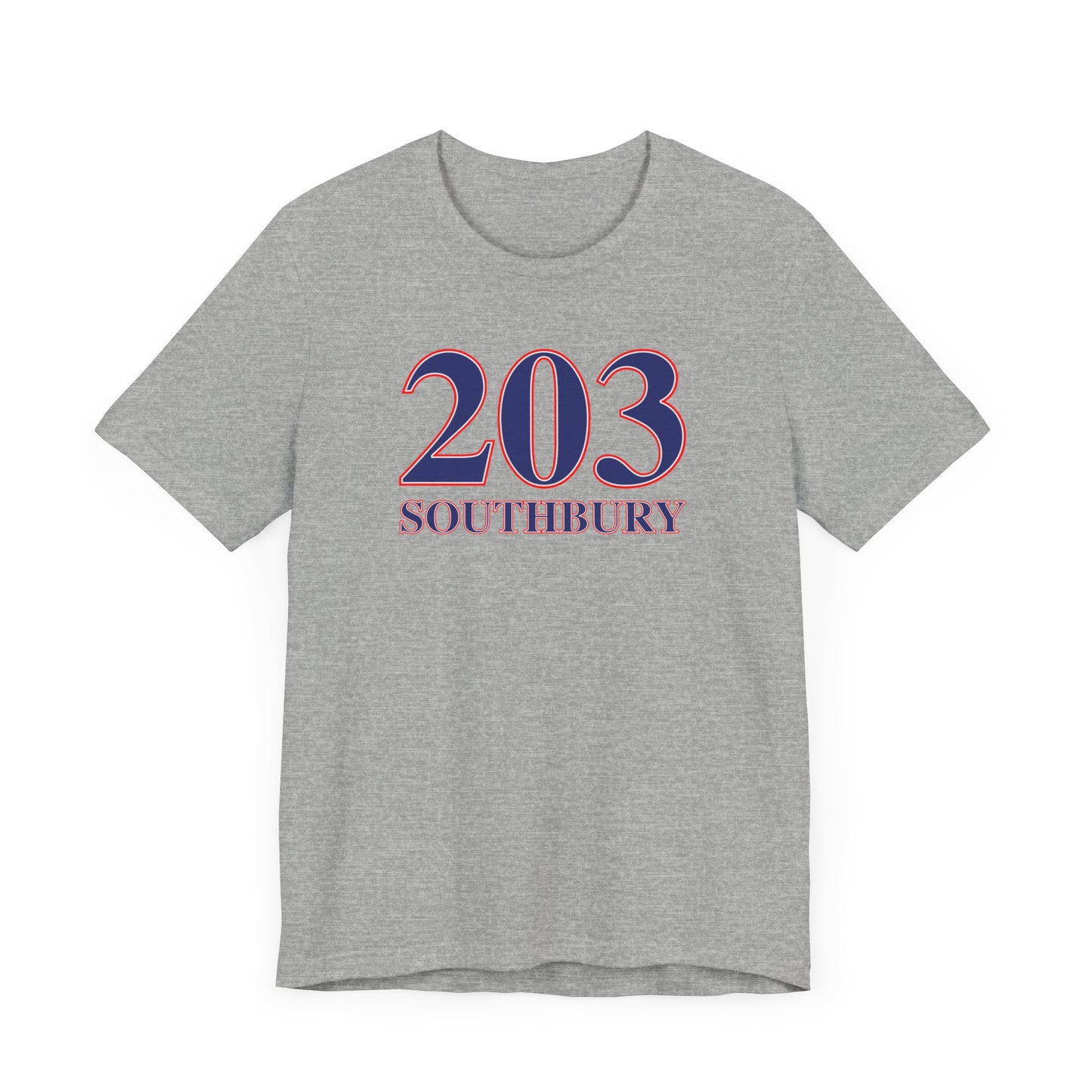203 Southbury Red White & Blue Unisex Jersey Short Sleeve T-Shirt