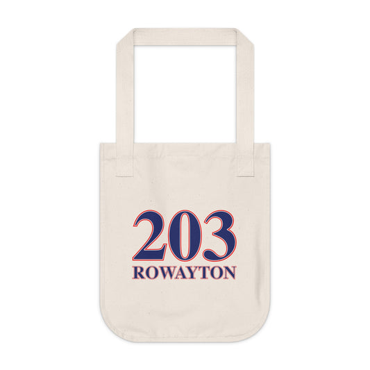 203 Rowayton Red, White & Blue Organic Canvas Tote Bag