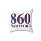 860 Hartford Red, White & Blue Spun Polyester Square Pillow