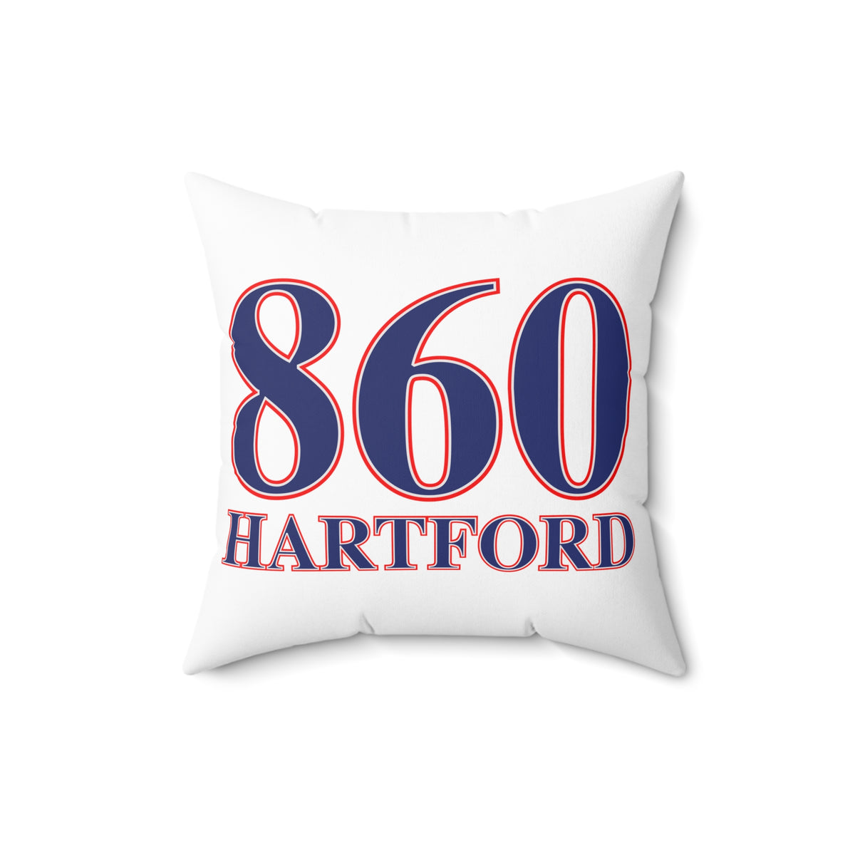 860 Hartford Red, White & Blue Spun Polyester Square Pillow