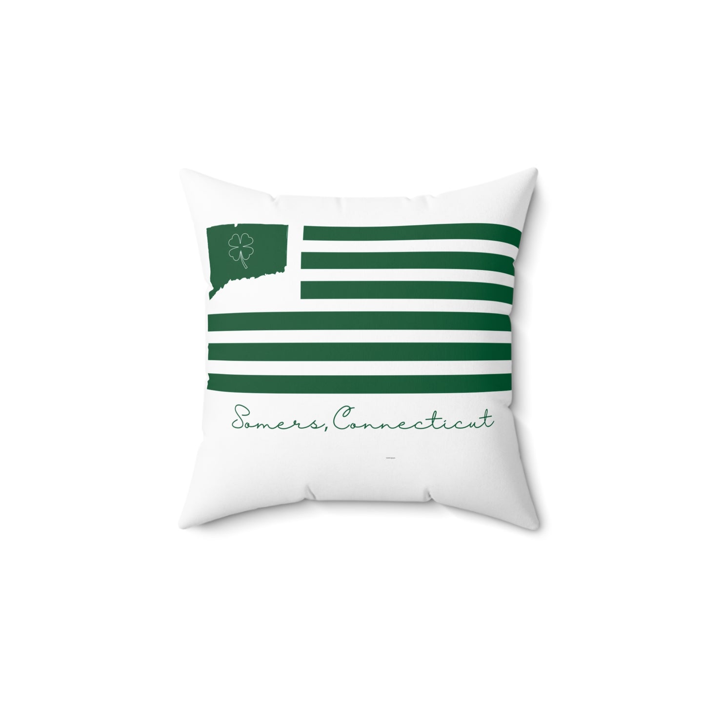 Somers St. Patrick’s Day Flag Spun Polyester Square Pillow