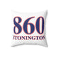 860 Stonington Red, White & Blue Spun Polyester Square Pillow
