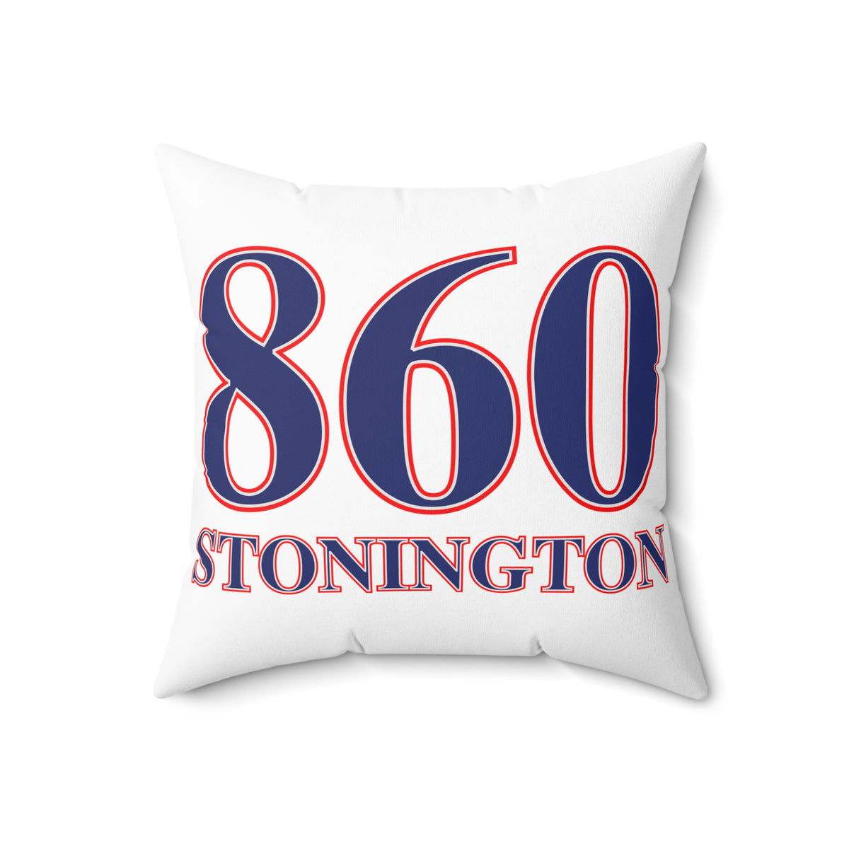 860 Stonington Red, White & Blue Spun Polyester Square Pillow