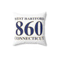 West Hartford 860 Connecticut Polyester Square Pillow