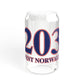 203 West Norwalk, Red, White & Blue Sipper Glass, 16oz