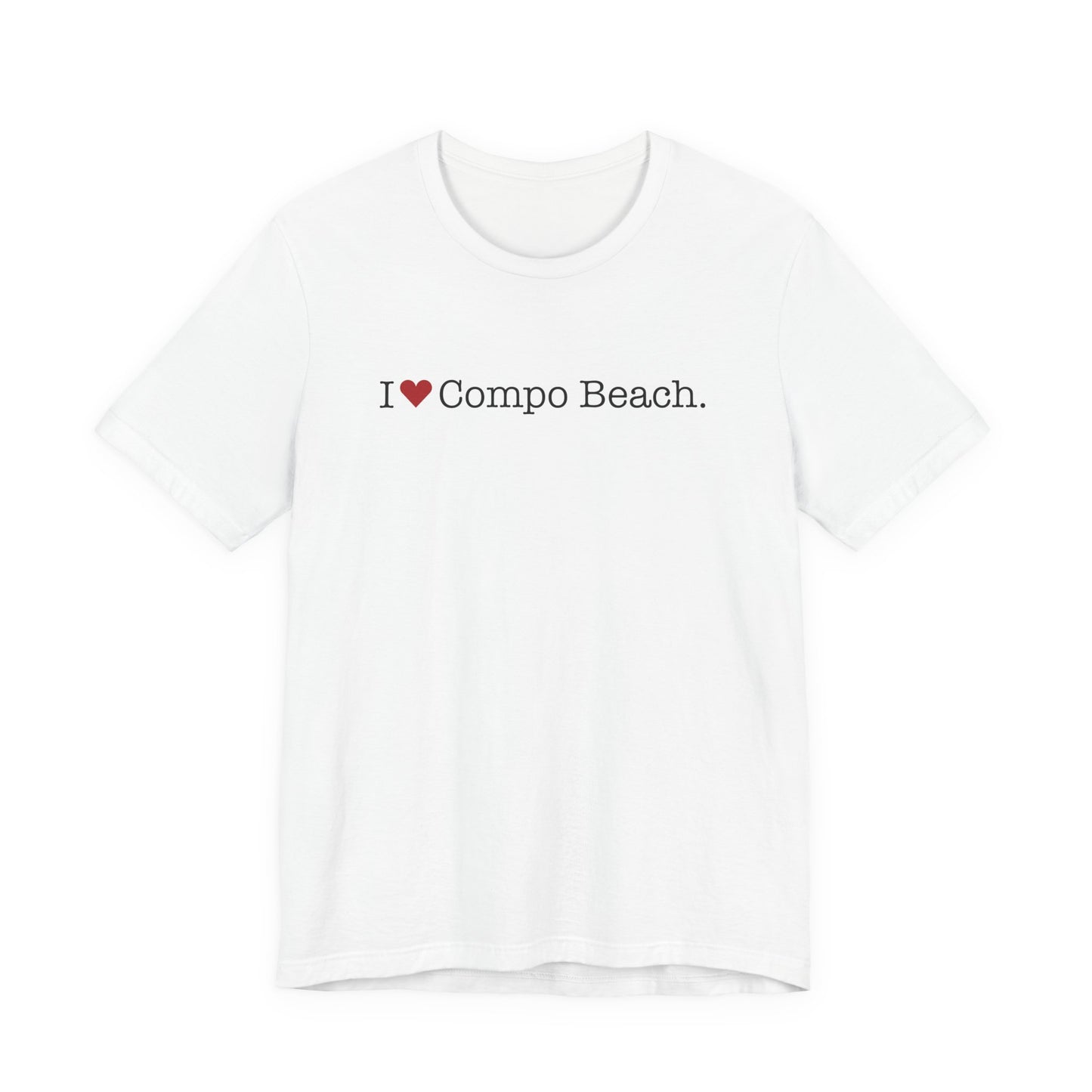 I Heart Compo Beach. Unisex Jersey Short Sleeve T-Shirt