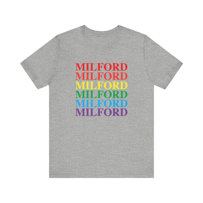 Milford Pride Unisex Jersey Short Sleeve Tee