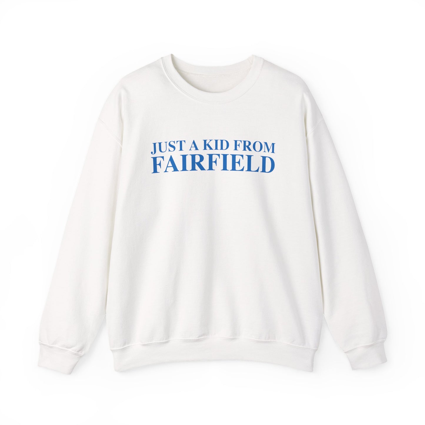 Just a kid from Fairfield Unisex Heavy Blend™ Crewneck Sweatshirt