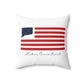 Lisbon Connecticut Flag Spun Polyester Square Pillow