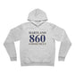 Hartland 860 Connecticut Unisex Sponge Fleece Pullover Hoodie