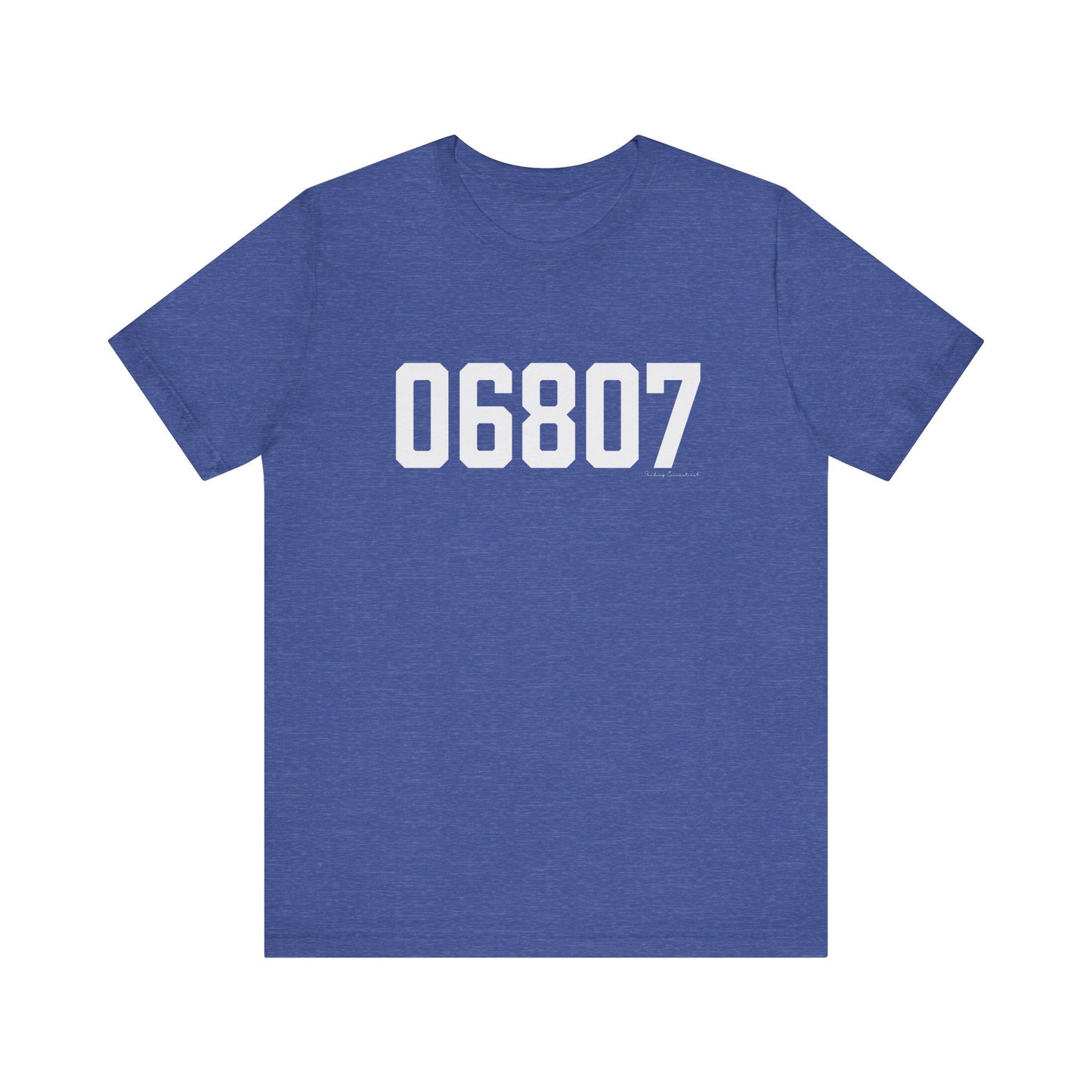 06807 - Greenwich CT Zip Code Unisex Jersey Short Sleeve T-Shirt