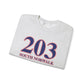 203 South Norwalk Red, White & Blue Unisex Heavy Blend™ Crewneck Sweatshirt