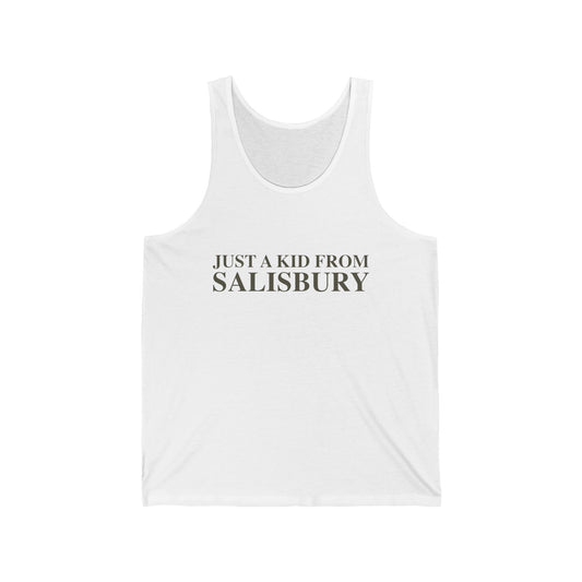 Just a kid from Salisbury Unisex Jersey Tank Top