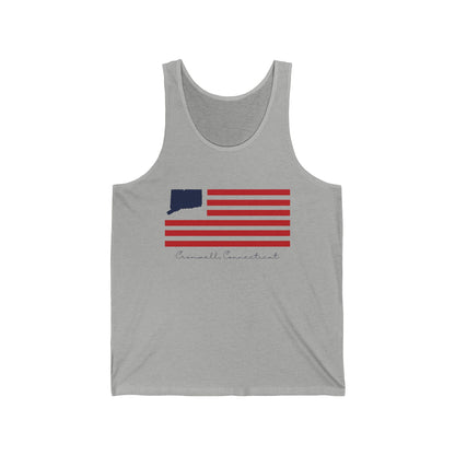 Cromwell Connecticut Flag Unisex Jersey Tank Top
