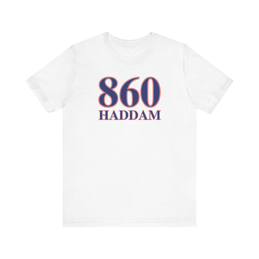 860 Haddam Red White & Blue Unisex Jersey Short Sleeve T-Shirt