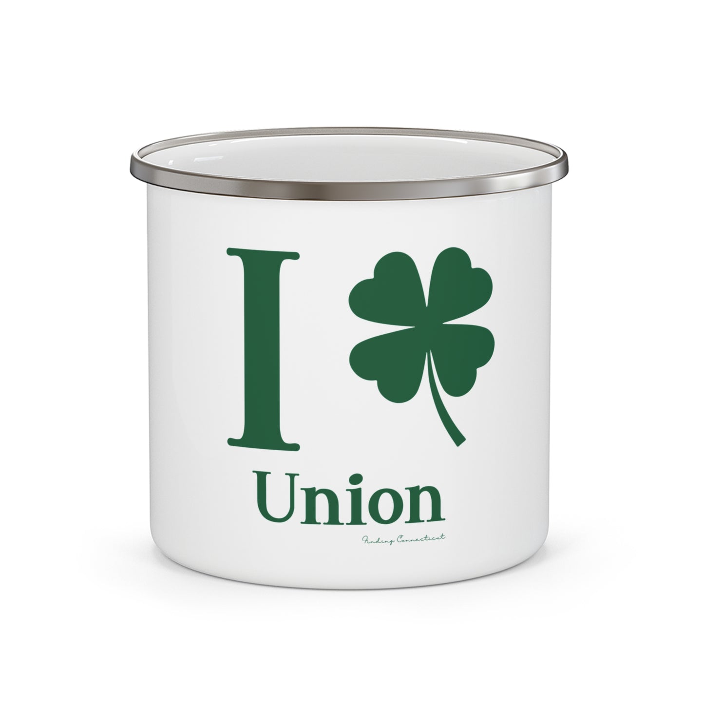 I Clover Union Enamel Camping Mug