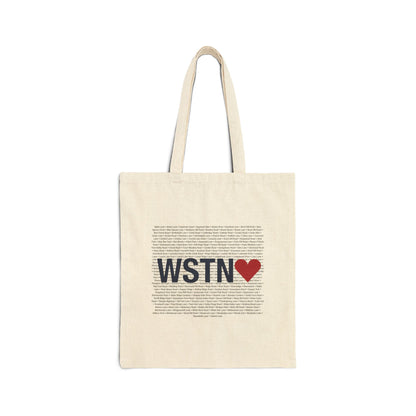 Weston Love Cotton Canvas Tote Bag